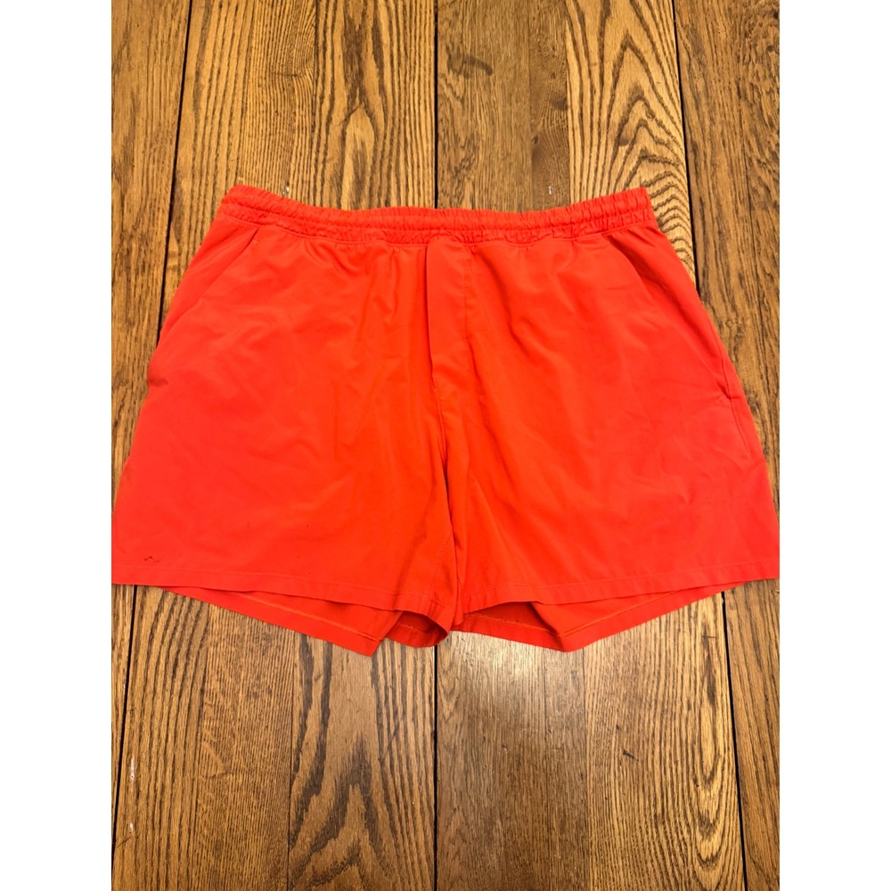 Lululemon Pace Breaker Shorts Mens XXL Orange Athletic Running Pockets